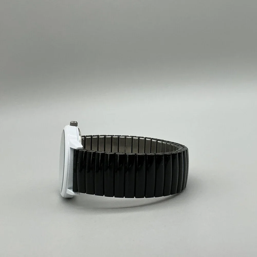 The Dali Museum Womens Watch 34mm Black Spiral Dial Stretch Band in Box